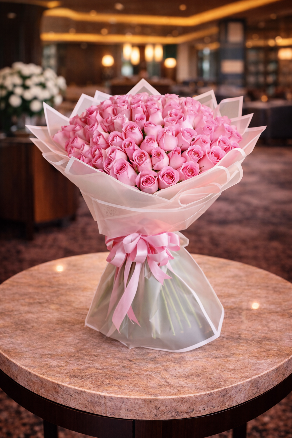 Shefon Pink Roses Bouquet