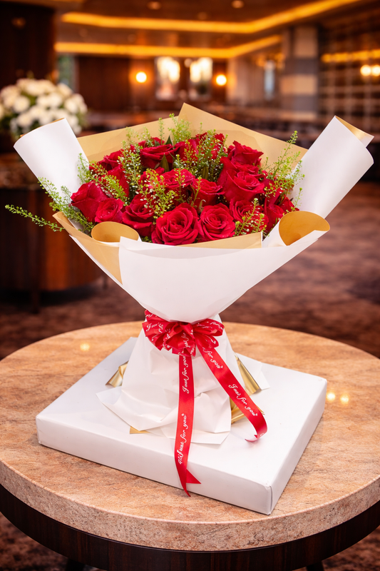 Luxurious Red Roses Box