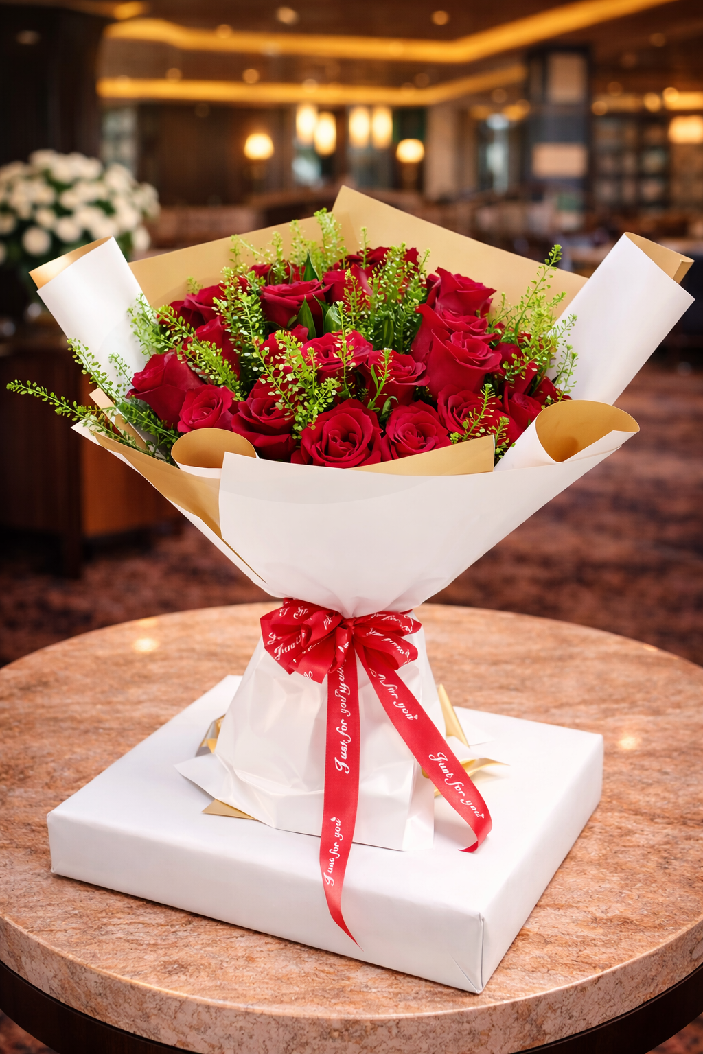 Luxurious Red Roses Bouquet