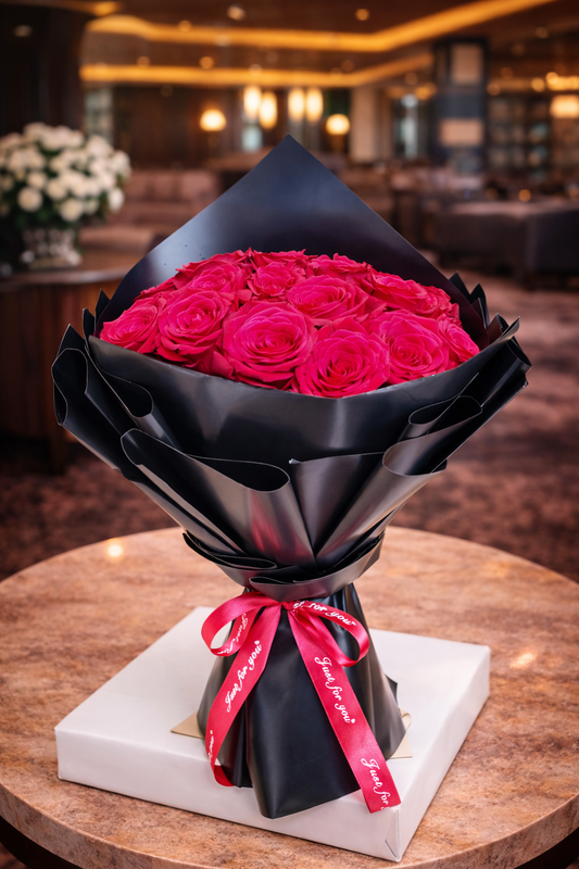 Romentic Red Roses Bouquet