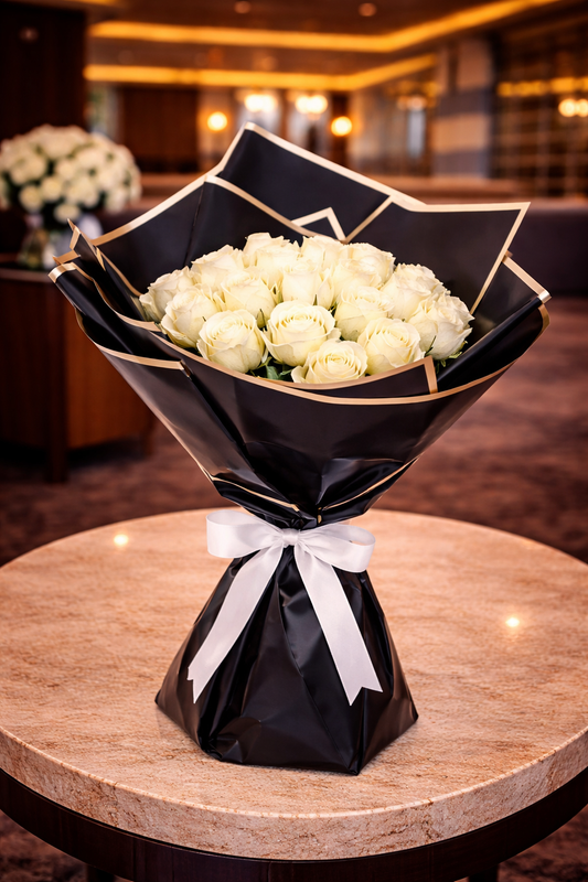 Glory 30 White Roses Bouquet