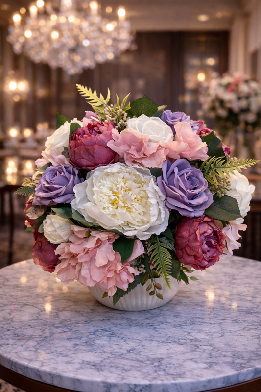 Artificial Flowers Decoration with Vase